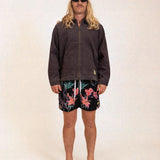 Midnight Lily Swim Short