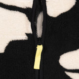 Hibiscus Full Zip Sherpa - Black