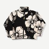 Hibiscus Full Zip Sherpa - Black