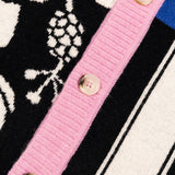 Hibiscus Stripe Knit Cardigan