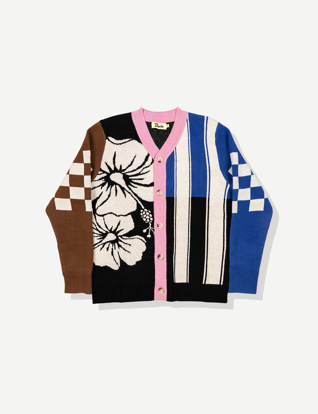 Hibiscus Stripe Knit Cardigan