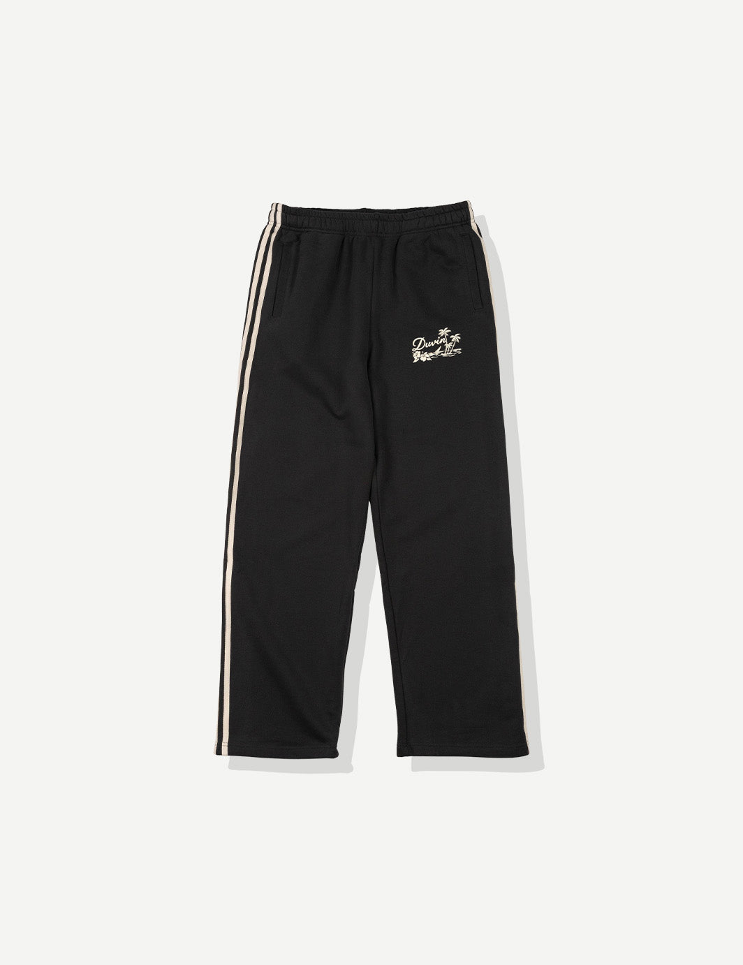 Oasis Wide Leg Sweatpant - Black - Duvin Design Co.