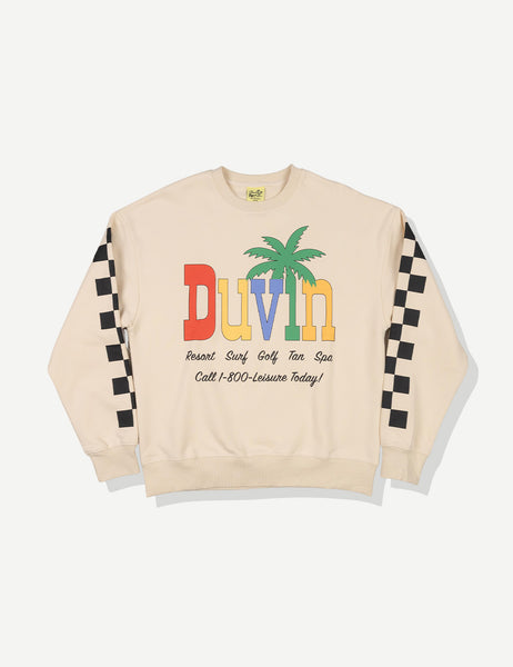 Resort Golf Tan Crew Fleece - Duvin Design Co.