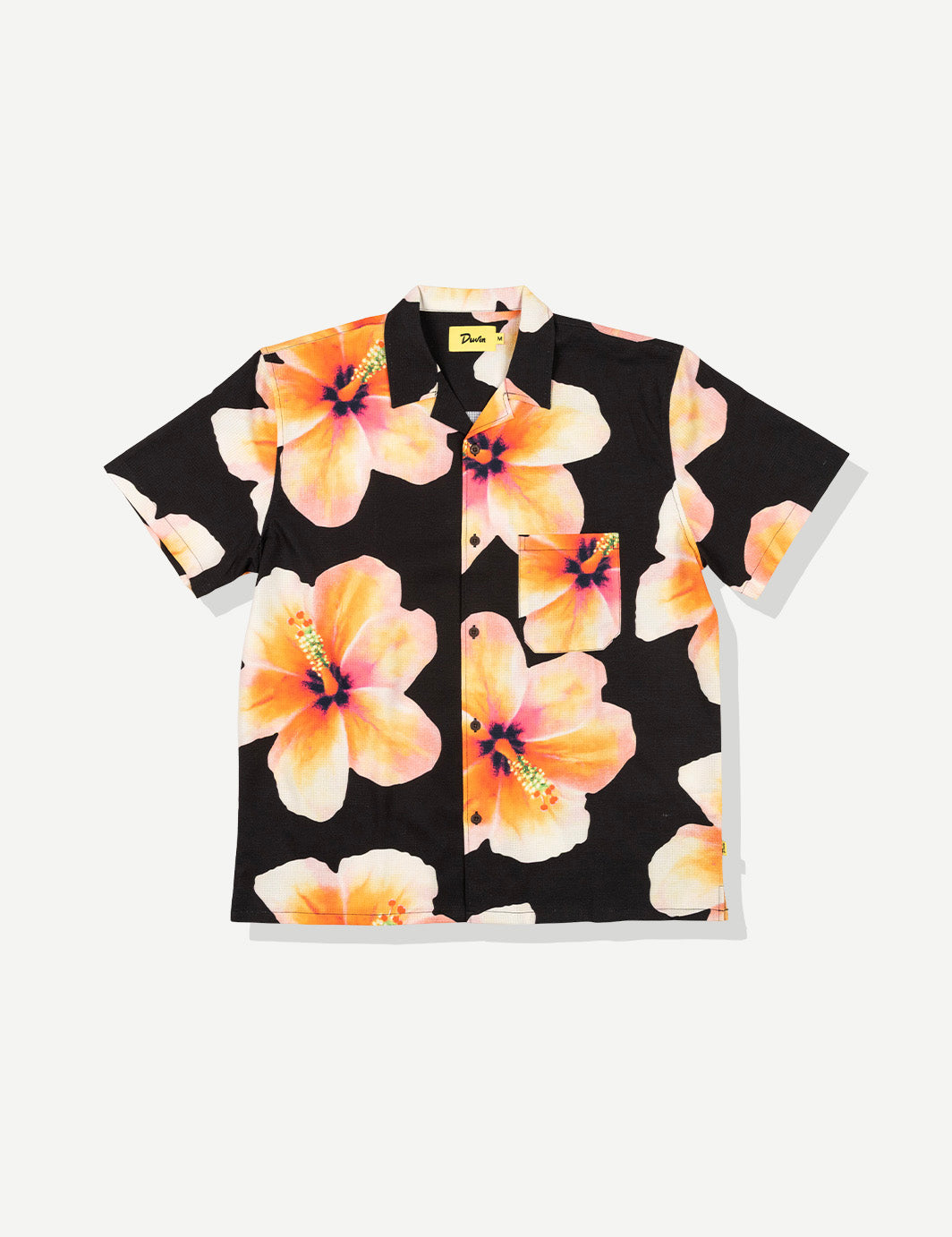 Bloom Stretch Buttonup - Black