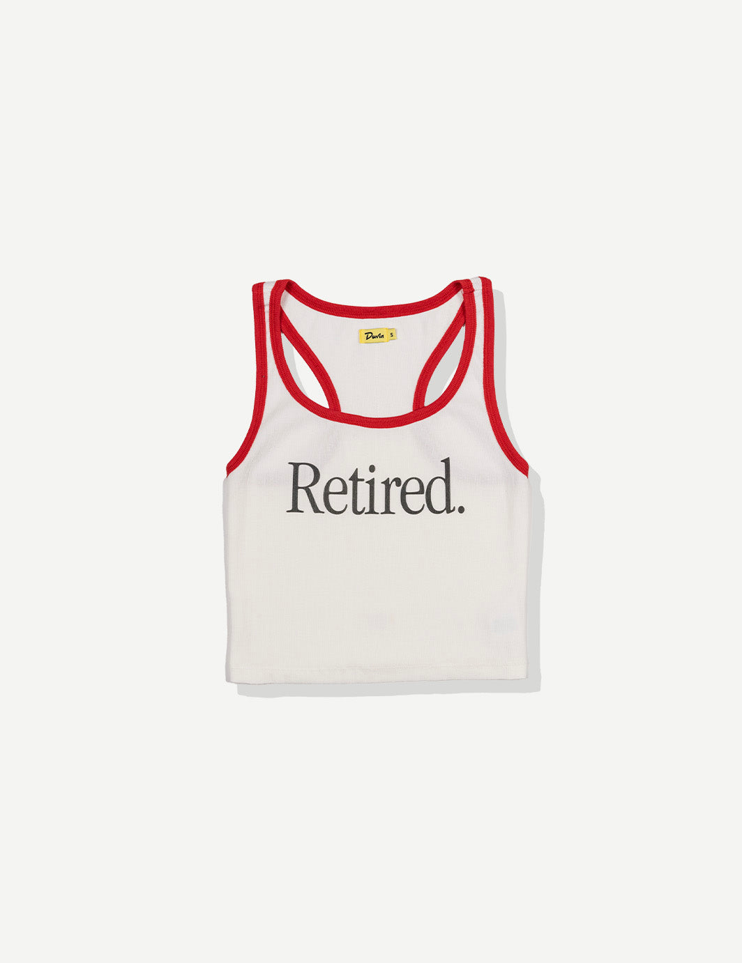 Retired Ribbed Tank - White