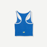 On Vacation Ribbed Tank - Blue