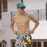 Flower Zebra Swim Short