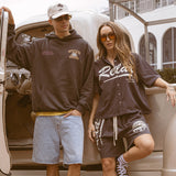 Relax Cotton Crop Buttonup - Black