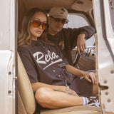 Relax Cotton Crop Buttonup - Black