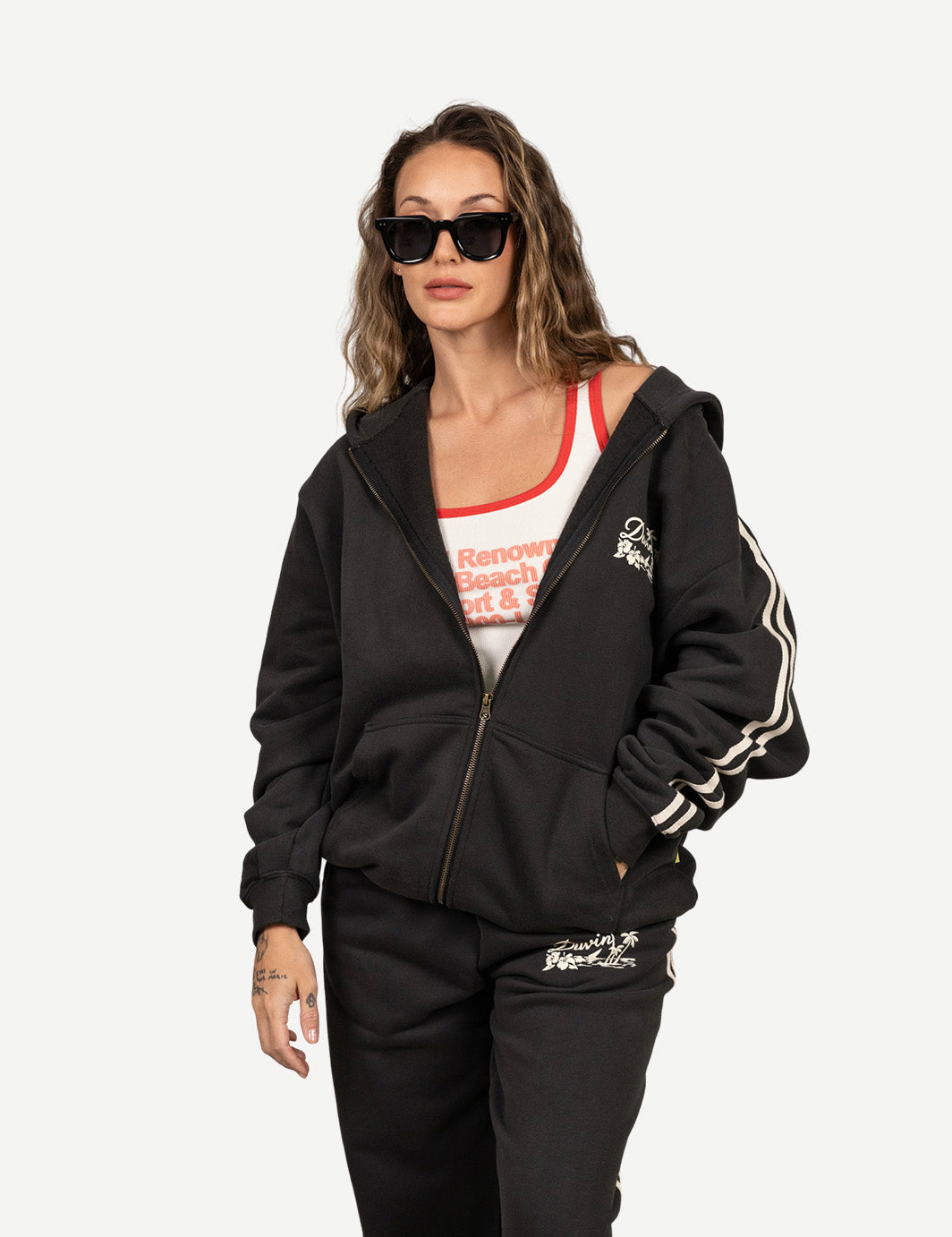 Duvin Oasis Full Zip Hoodie - Black - Duvin Design Co. Duvin Oasis Full Zip Hoodie - Black - Duvin Design Co.