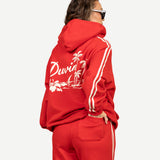 Oasis Wide Leg Sweatpant - Red