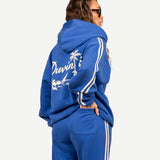 Oasis Wide Leg Sweatpant - Blue