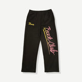 Beach Club Wide Leg Sweatpant - Black