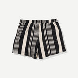 Multi Stripe Swim Short - Black
