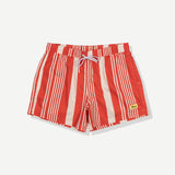 Multi Stripe Swim Short - Red
