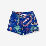 Palm Swim Short - Blue