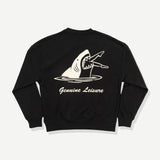 Shark Bite Crew Fleece - Black