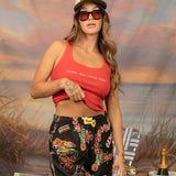 Swim Tan Relax Ribbed Tank