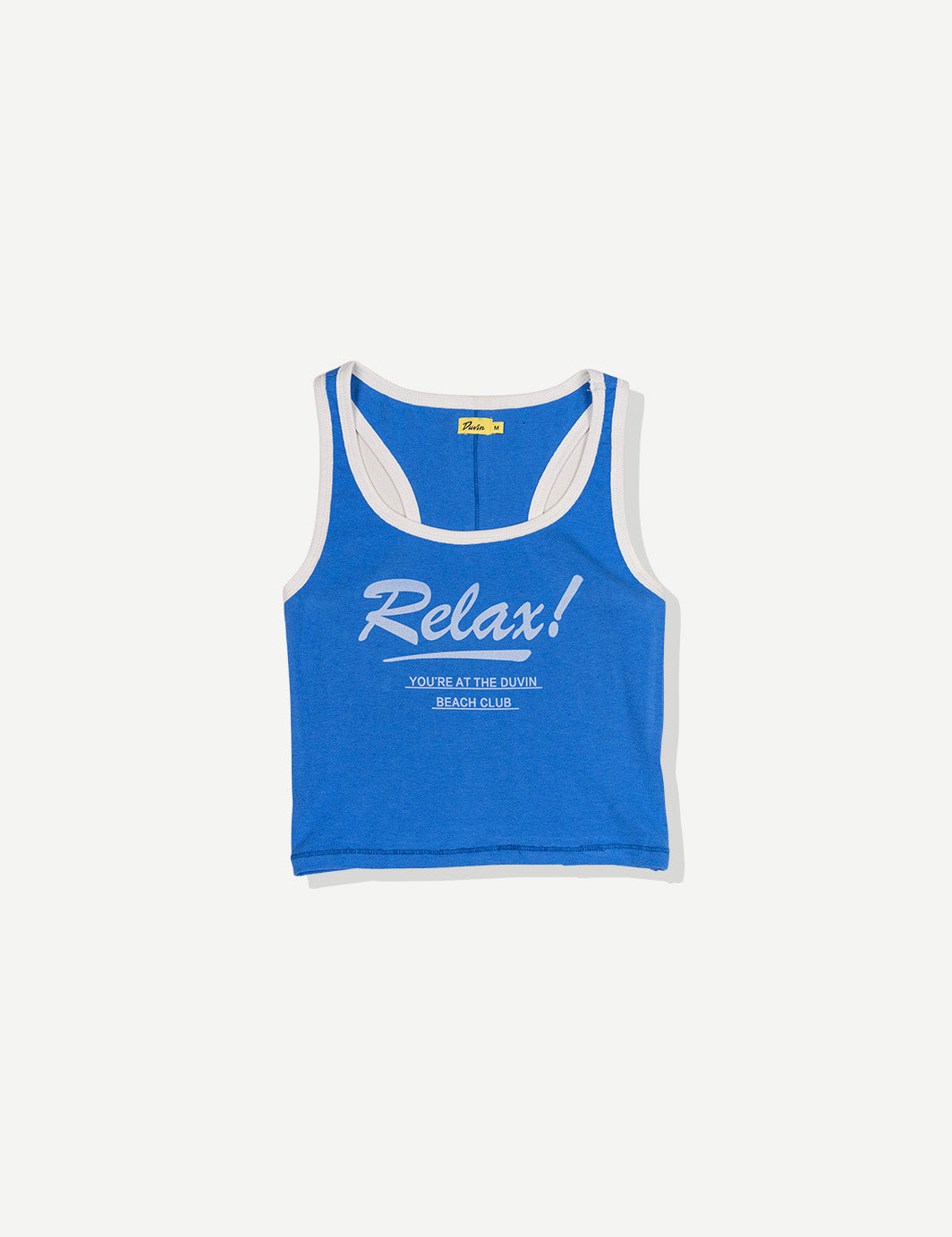 Relax Ribbed Tank - Blue