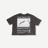 Skinny Dip Crop Tee - Black