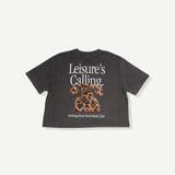 Calling Crop Tee - Black