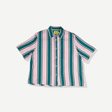 Pink Stripe Crop Buttonup