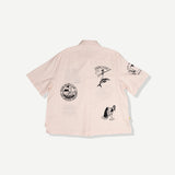 Icon Crop Buttonup - Pink