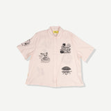Icon Crop Buttonup - Pink