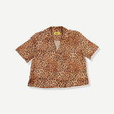 Leopard Crop Buttonup