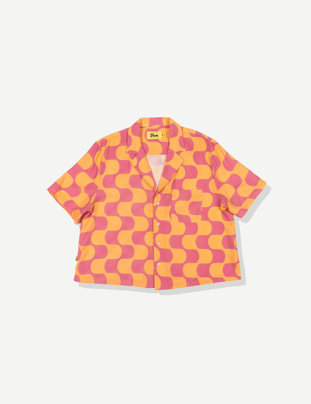 Golden Hour Crop Buttonup Pink