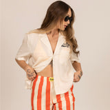 Stripe Beach Pant - Red