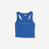 Swim Tan Relax Ribbed Tank - Blue