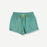 Pinstripe Short - Teal