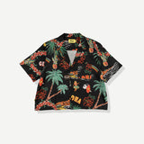 Palm Crop Buttonup - Black