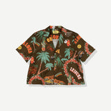 Palm Crop Buttonup - Brown
