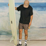 Basics Leisure Stretch Cabana Shirt Black