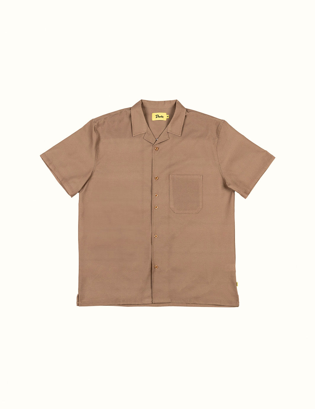 Basics Leisure Stretch Buttonup Brown