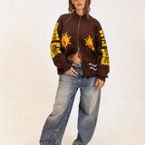 Sun Knit Zip Cardigan