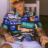 Bumper Sticker Stretch Cabana Shirt