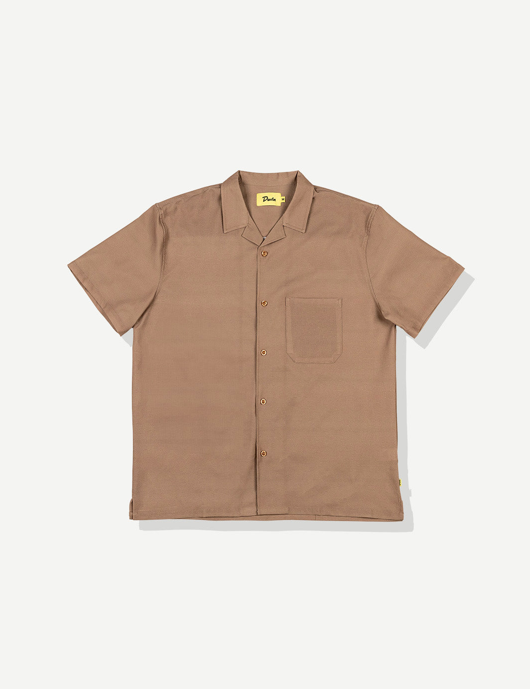 Basics Leisure Stretch Buttonup Brown