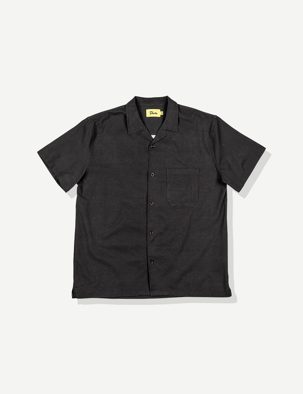 Basics Leisure Stretch Buttonup Black