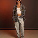 Genuine Leisure Jacket - Black Camo