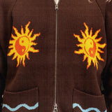 Sun Knit Zip Cardigan