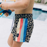 Cheetah Disco Swim Short - Boys