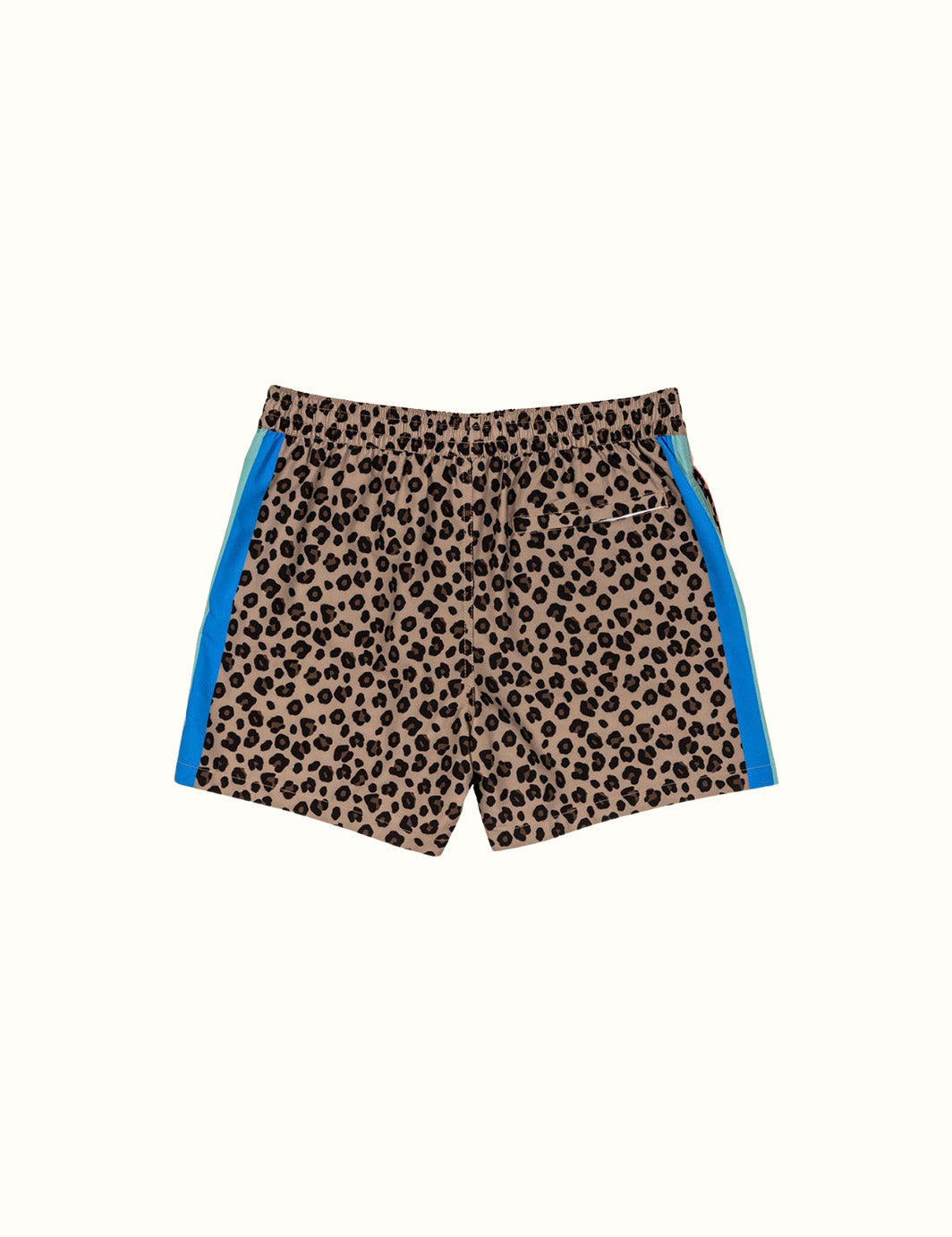 Mens cheetah print swim hot sale trunks