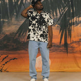 Cow Leisure Stretch Buttonup