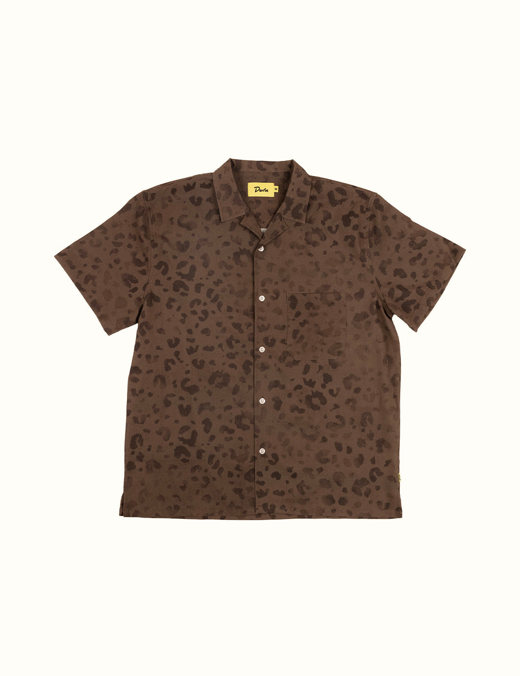 Dark Leopard Leisure Stretch Buttonup