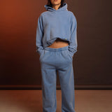 Wide Leg Sweatpant - Blue