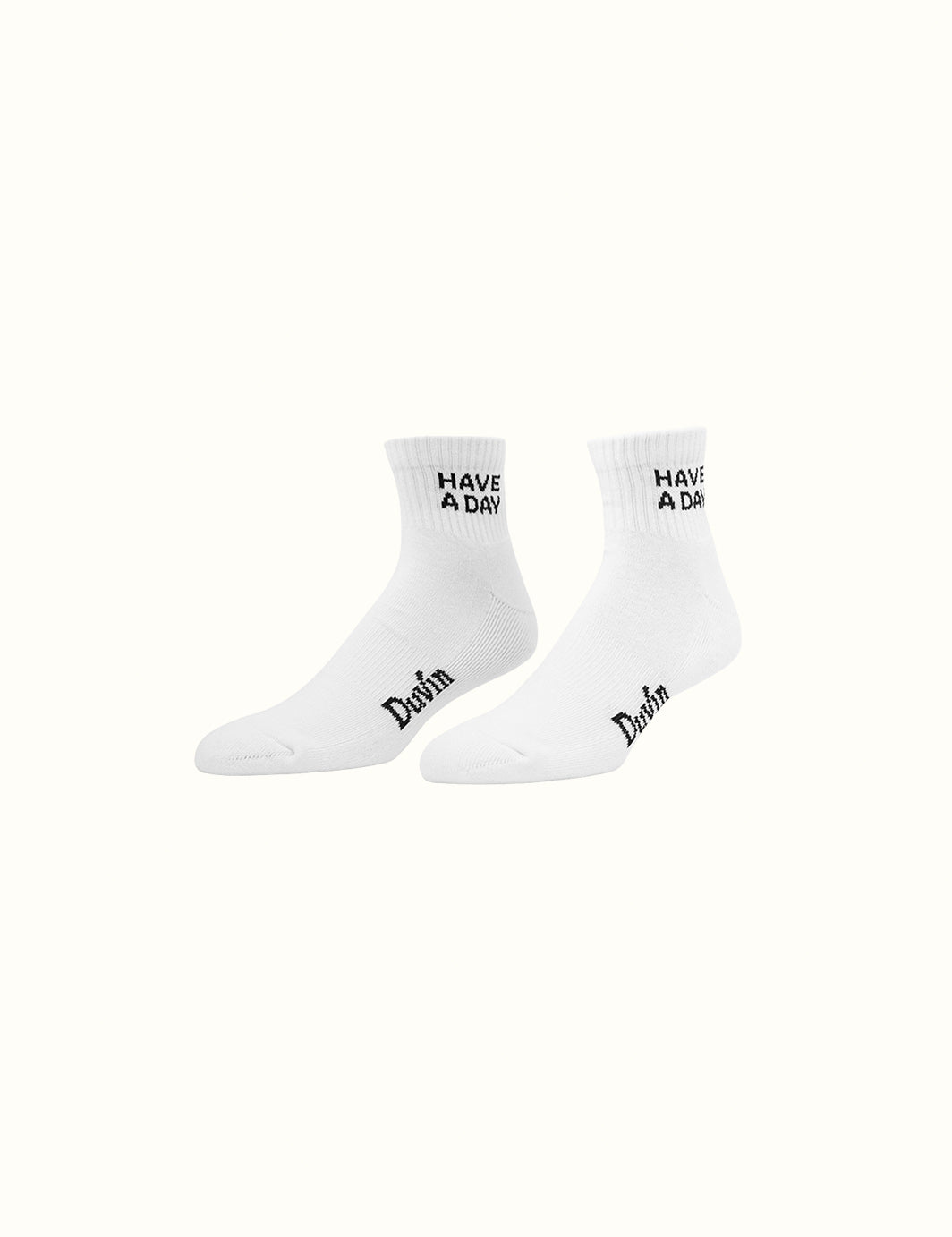 Have A Day Low Cut Sock - White