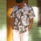 Hibiscus Leopard Buttonup